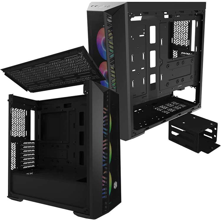 خرید کیس کامپیوتر Cooler Master MasterBox 520 Mesh - شاسی مید تاور - سیاه